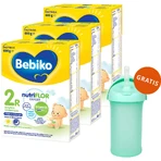 Набір Bebiko 2R Nutriflor Expert, рисова каша після молока, від 6 місяців, 3 х 600 г + пляшечка з соломинкою Boon, Swig, 265 мл безкоштовно: ціни та характеристики
