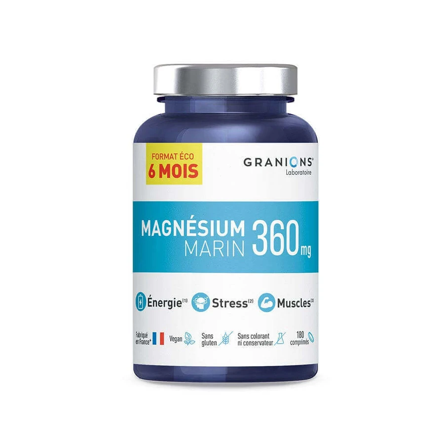 Granions Magnesium Marine 360mg Cheap Format 6 месяцев 180 таблеток: цены и характеристики