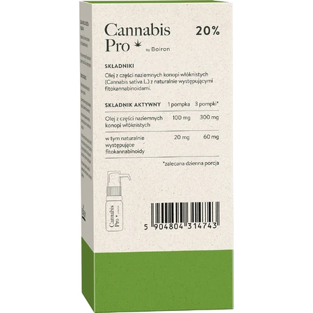 Boiron Cannabis Pro 20%, конопляна олія, 11 мл: ціни та характеристики