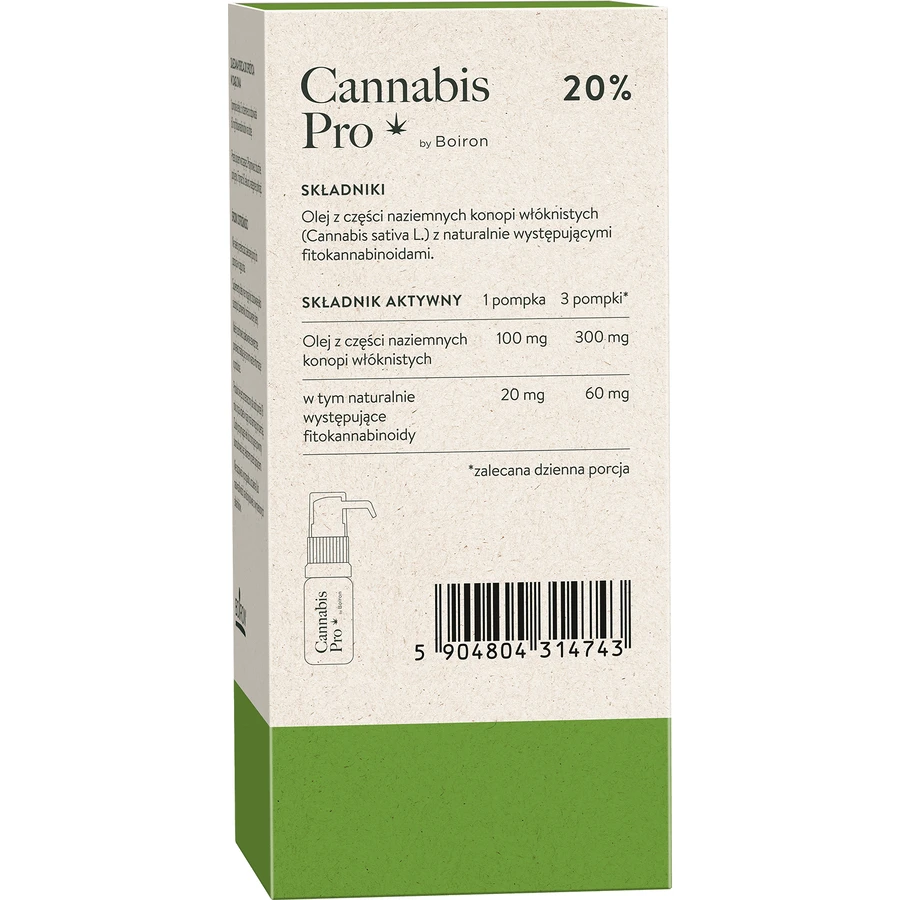 Boiron Cannabis Pro 20%, конопляна олія, 11 мл: ціни та характеристики
