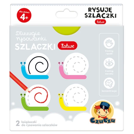 CzuCzu Dłuuugie rysowanki Rysuję szlaczki Easy, 2 книги для детей, от 4 лет: цены и характеристики