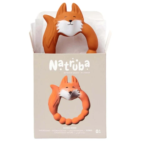 Natruba, прорізувач з натурального каучуку, лисиця, від народження, 1 шт.: ціни та характеристики