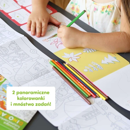 CzuCzu Довгі розмальовки Динозаври, 2 книги для дітей, від 4 років: ціни та характеристики