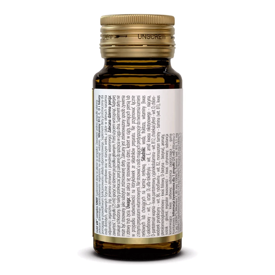 Olimp Gold-Vit Complex Shot, стеклянная ампула, со вкусом апельсина, 25 мл: цены и характеристики
