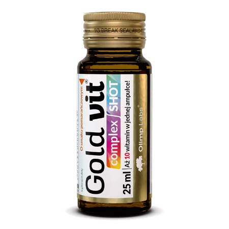 Olimp Gold-Vit Complex Shot, стеклянная ампула, со вкусом апельсина, 25 мл: цены и характеристики