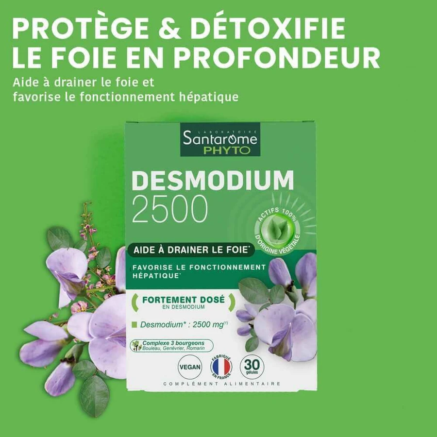 Santarome Desmodium 2500 Détoxifiant du Foie 30 Geluli: цены и характеристики