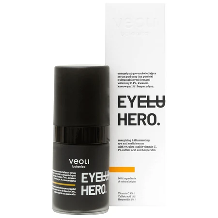 Veoli Botanica Eyeluminate Hero, сироватка для шкіри навколо очей, що заряджає енергією та освітлює, 15 мл: ціни та характеристики