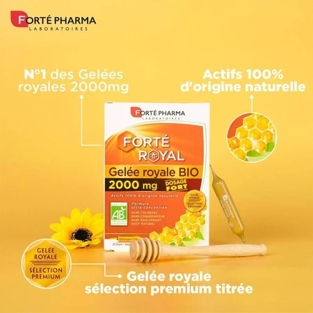 Forté Pharma Форте Роял Органическое королевское желе 2000 мг 20 ампул: цены и характеристики