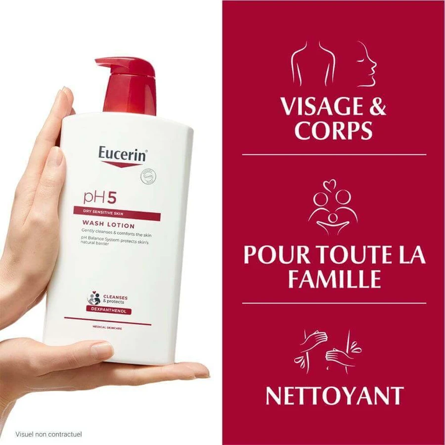 Eucerin Ph5 Очищуючий гель для чутливої та сухої шкіри 1 л: ціни та характеристики
