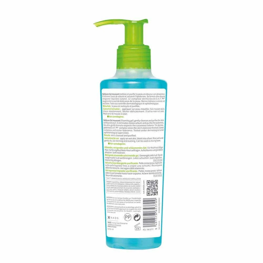 Bioderma Sebium Gel геттеринг и очищение комбинированной и жирной кожи 200 мл: цены и характеристики