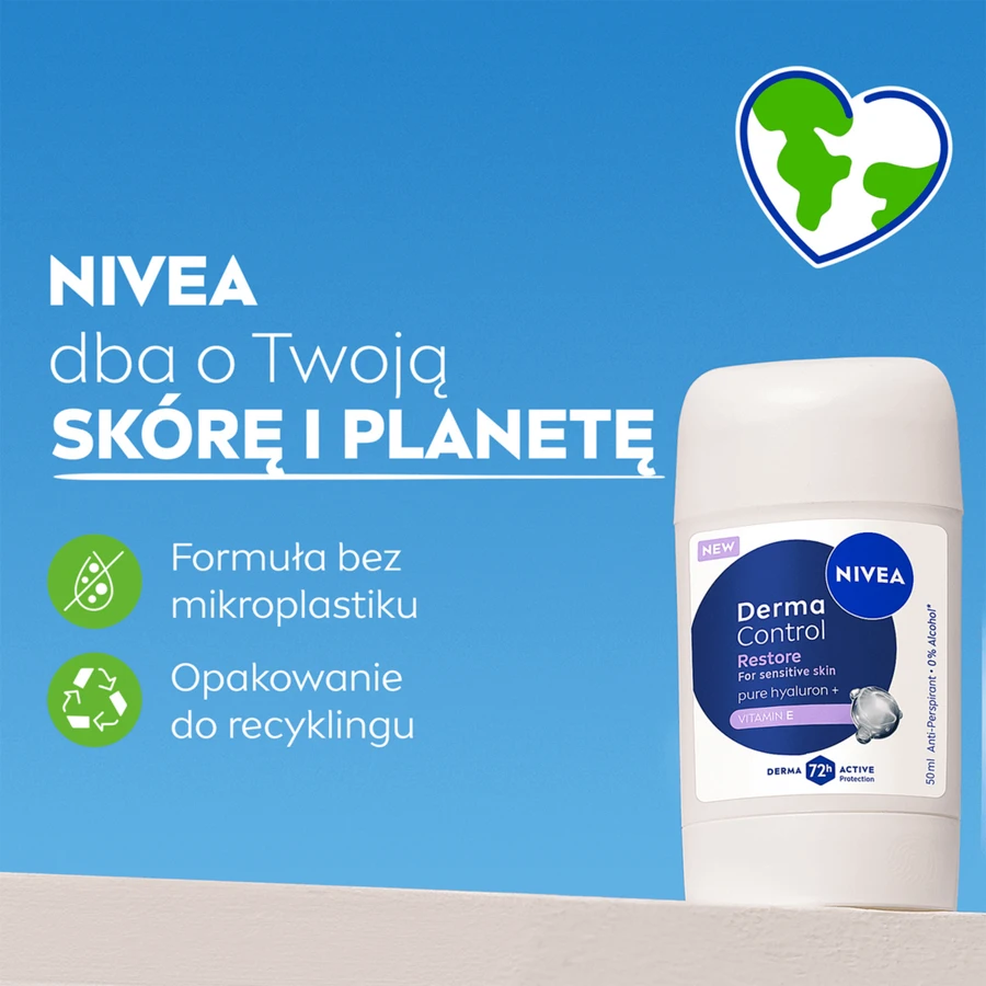 Nivea Derma Control Restore, антиперспирант, стик, 50 мл: цены и характеристики