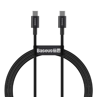 Кабель Baseus CATYS-B01 USB-C - USB-C PD QC FCP 100W 5A 480Mbps 1m - черный