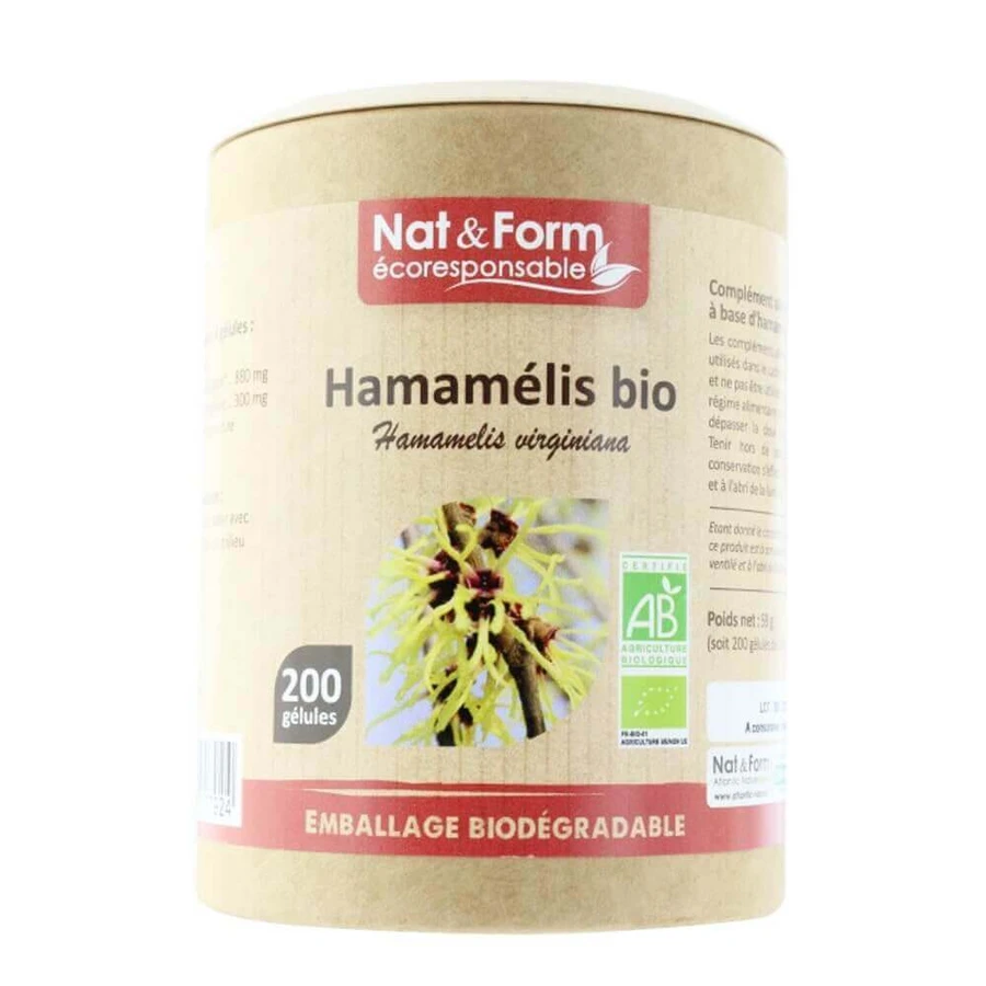 Nat&Form HAMAMELIS ORGANIC 200 капсул: ціни та характеристики