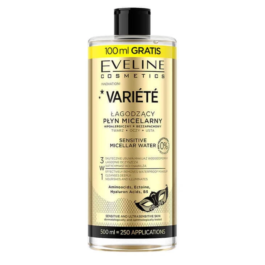 Заспокійливий міцелярний лосьйон Eveline Cosmetics Variete, 500 мл: ціни та характеристики