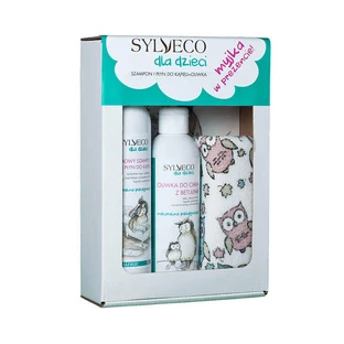 Sylveco For Children крем-шампунь та лосьйон для ванни 300мл + Оливкова олія для тіла з бетуліном 200мл