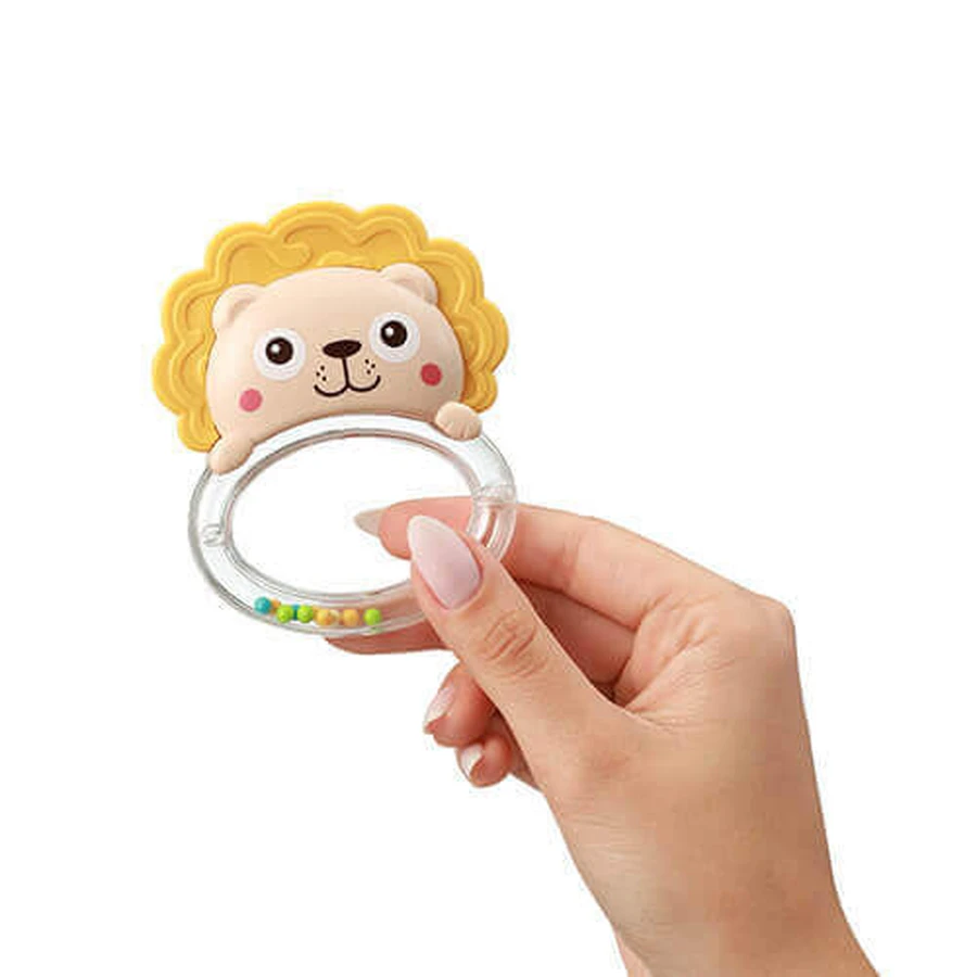 BabyOno, погремушка, лев, с рождения, 1 шт.: цены и характеристики