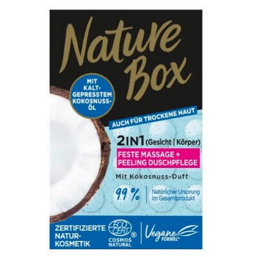 Nature Box, 2 в 1, гель де дюш + скраб, нукэ де кокос, 90 г: цены и характеристики