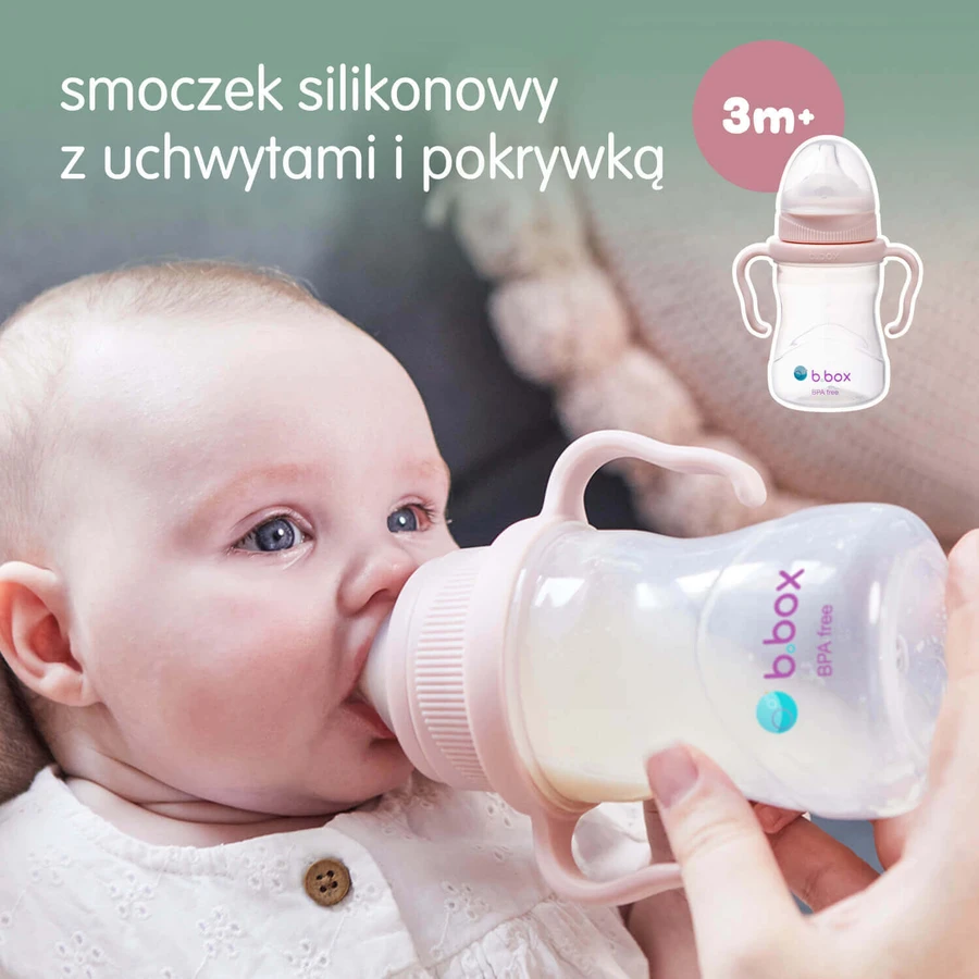 B.Box, ceașcă pentru învățat să bea, set 4 în 1, roz, de la 4 luni, 240 ml: цены и характеристики