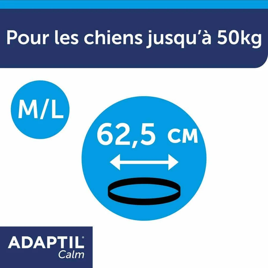 Ошейник Ceva Adaptil Stress-relief для крупных и средних собак M/L: цены и характеристики