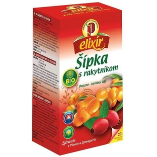 Agrocarps Organic Шиповник с плодами облепихи - травяной чай, 20 х 1,5 г