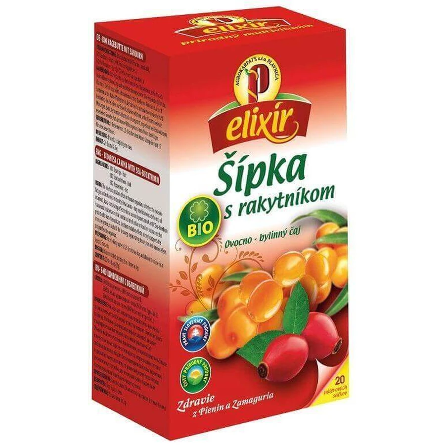 Agrocarps Organic Шиповник с плодами облепихи - травяной чай, 20 х 1,5 г: цены и характеристики
