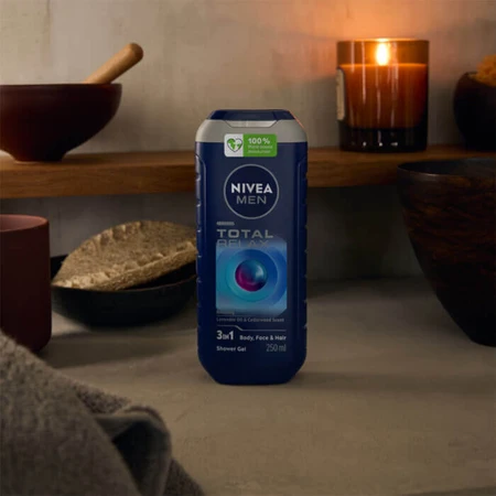 Nivea Men, Гель для душу 3-в-1 для обличчя, тіла та волосся, Total Relax, 500 мл: ціни та характеристики