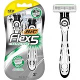BIC Flex 5, мужская бритва, одноразовая, 5 лезвий, 3 штуки