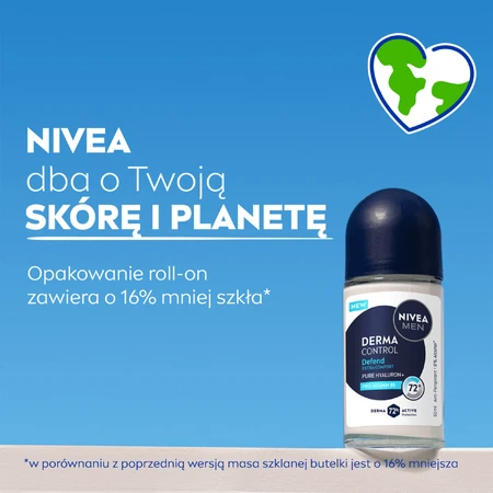 Nivea Men Derma Control Defend, антиперспирант, ролл-он, 50 мл: цены и характеристики