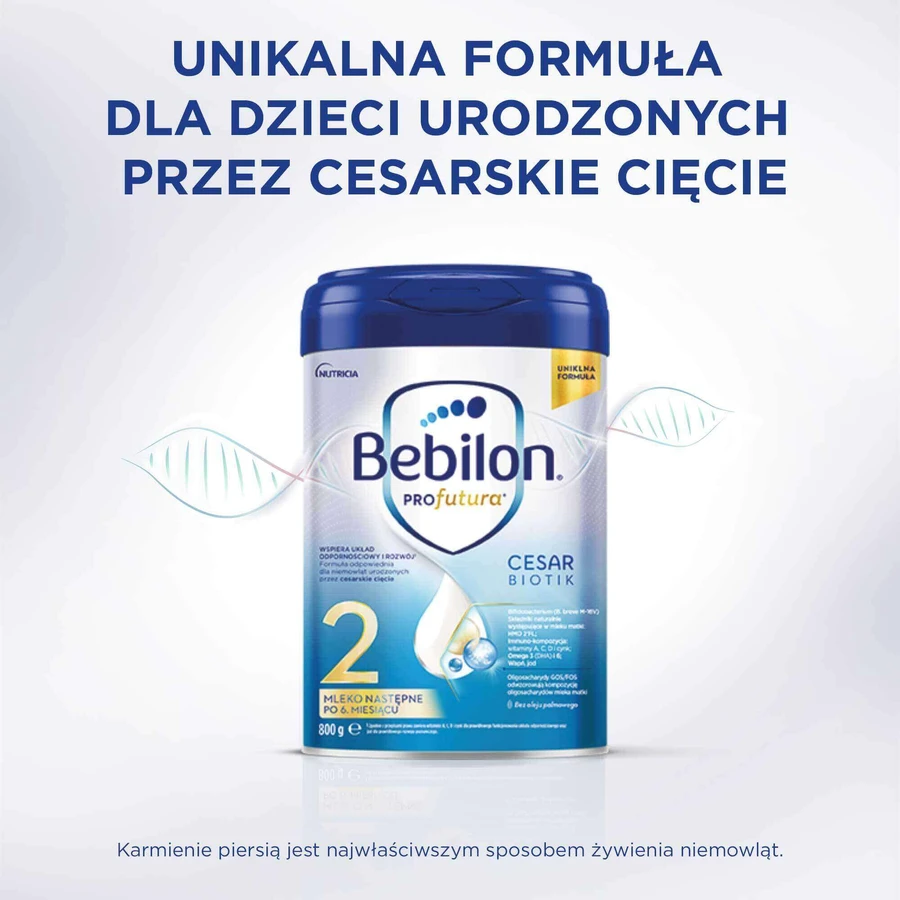 Набір Bebilon Profutura CesarBiotik 2, молочна суміш, після 6 місяців, 2 х 800 г: ціни та характеристики