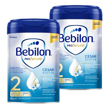 Набір Bebilon Profutura CesarBiotik 2, молочна суміш, після 6 місяців, 2 х 800 г: ціни та характеристики