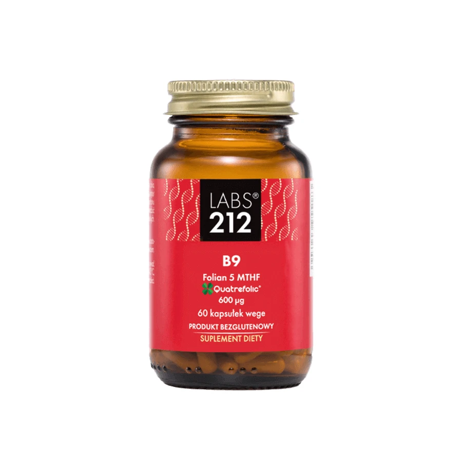 Labs212 B9 Folate 5-MTHF, фолієва кислота, 60 капсул: ціни та характеристики