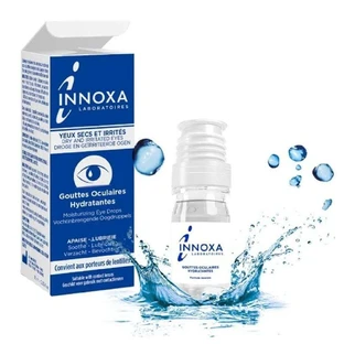 Зволожуючі очні краплі Innoxa для сухих та подразнених очей безбарвна формула 10мл