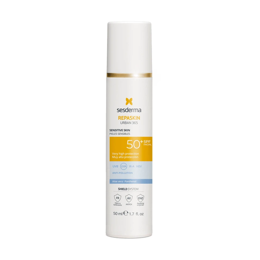 Sesderma Repaskin Urban 365, солнцезащитный крем для лица, чувствительная кожа, SPF 50+, 50 мл: цены и характеристики