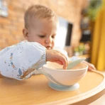 BabyOno, миска с присоской и ложкой, крем и шалфей, с 6 месяцев, 300 мл: цены и характеристики