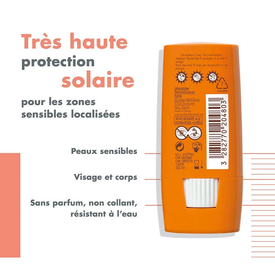 Avène Solari Stick Sensitive Areas SPF 50+ 8g: цены и характеристики