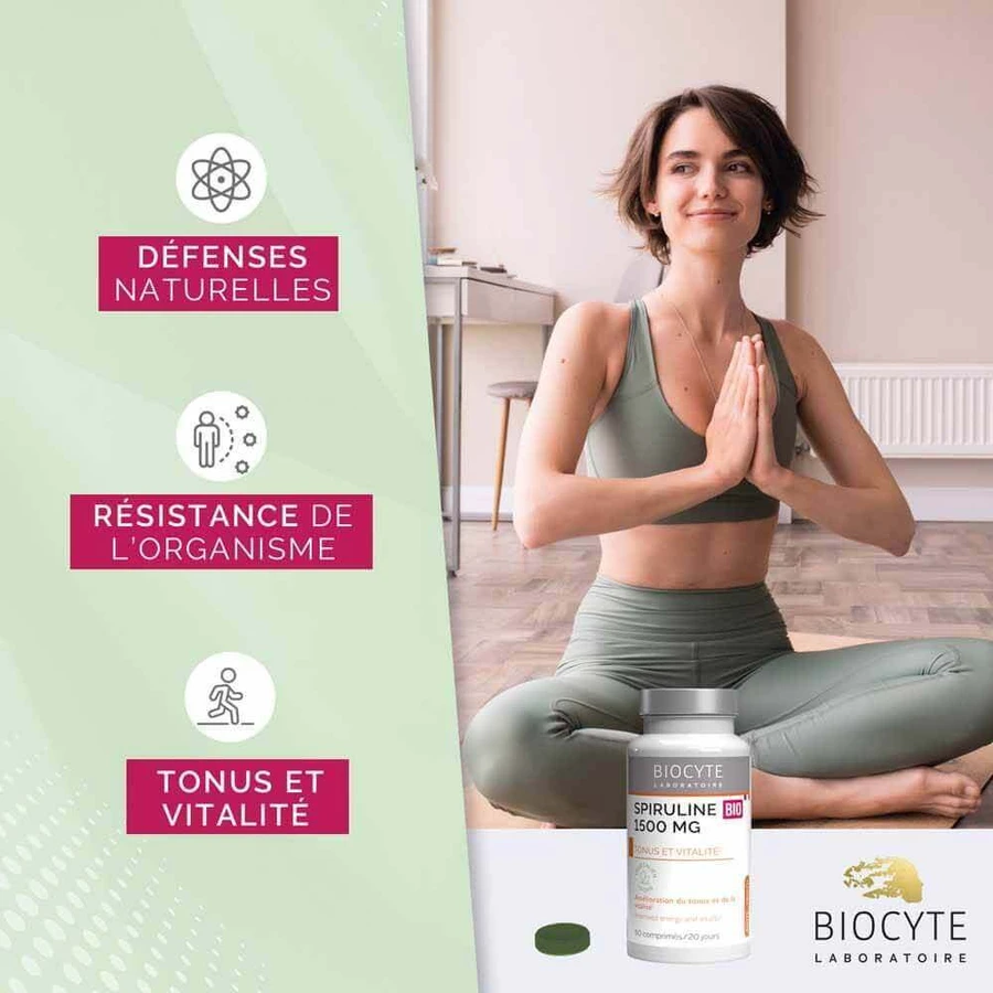 Органічна спіруліна Biocyte Health 60 таблеток: ціни та характеристики