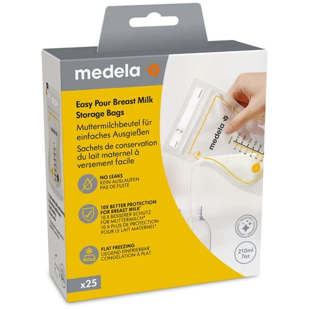 Medela Easy Pour, пакеты для хранения грудного молока, 25 штук: цены и характеристики