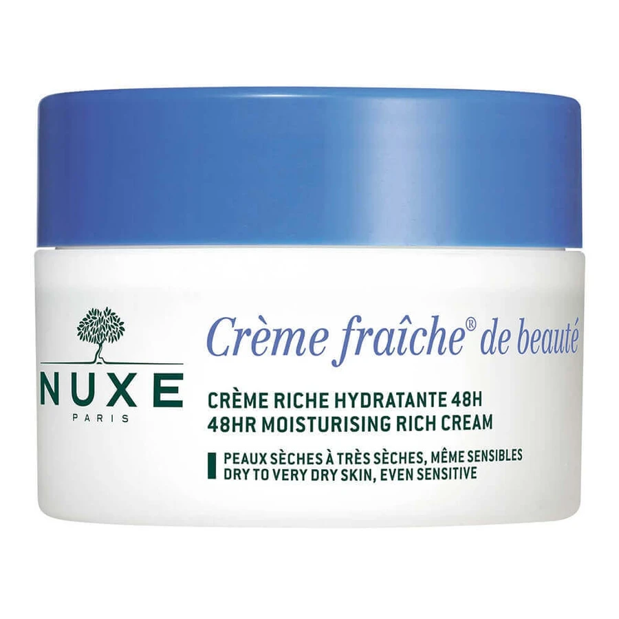 Nuxe Creme Fraîche De Beaute Rich 48h зволожуючий крем для сухої та дуже сухої шкіри 50мл: ціни та характеристики