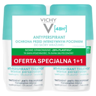 Vichy, антиперспірант-лосьйон, антиперспірант проти надмірного потовиділення, 48 год, 2 x 50 мл