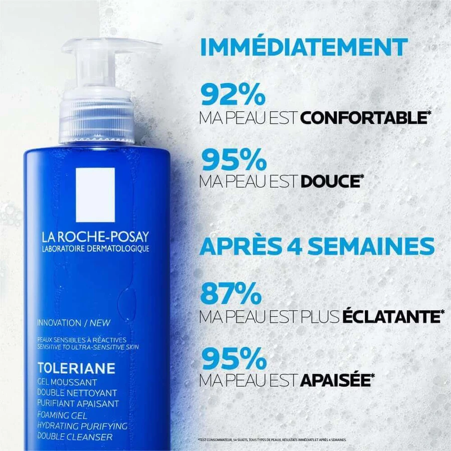 La Roche-Posay Toleriane Очищувальний і заспокійливий подвійний гель для вмивання 400 мл: ціни та характеристики