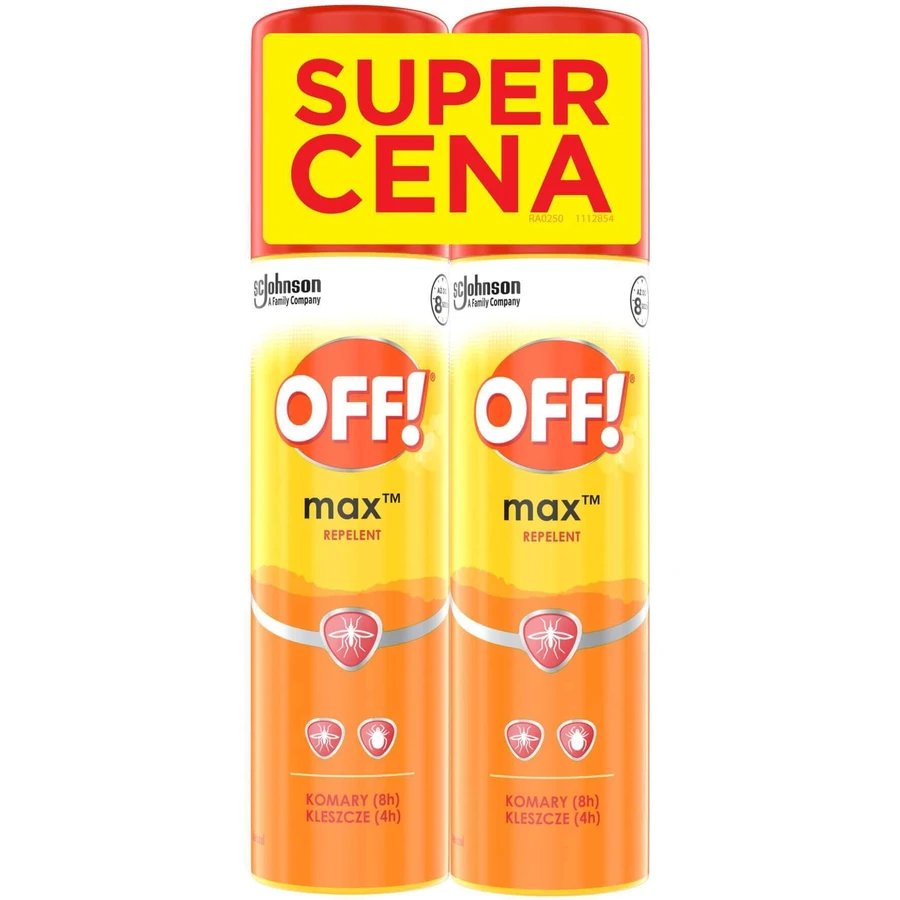 OFF! Max, спрей от комаров и клещей, с икаридином 16%, 2 x 100 мл: цены и характеристики