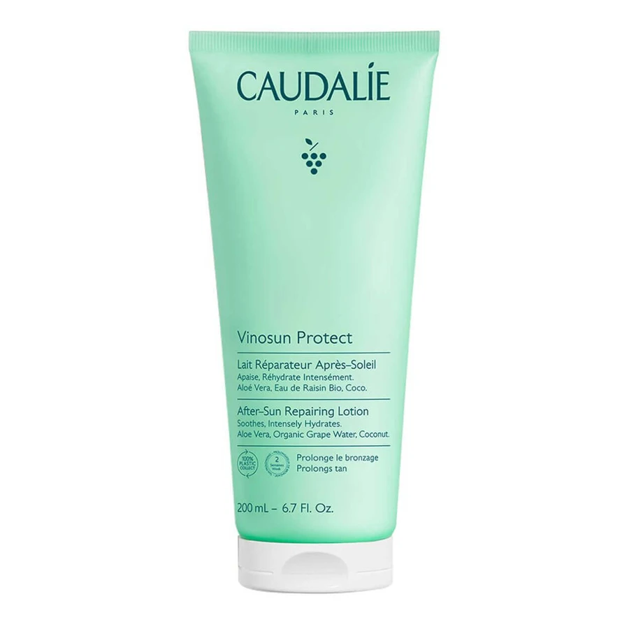 Caudalie Vinosun Protect, регенеруюче молочко після засмаги, 200 мл + невидимий, легкий крем з надвисоким рівнем захисту, SPF 50+, 20 мл безкоштовно: ціни та характеристики