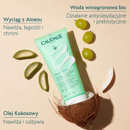 Caudalie Vinosun Protect, регенеруюче молочко після засмаги, 200 мл + невидимий, легкий крем з надвисоким рівнем захисту, SPF 50+, 20 мл безкоштовно: ціни та характеристики