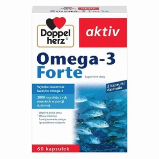 Набор Doppelherz aktiv Omega-3 Forte, 2 x 60 капсул