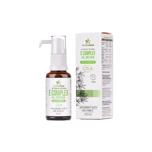 HempKing Natural Viamine E Complex Full Spectrum в конопляном масле, капли, 30 мл КОРОТКИЙ ДЕНЬ