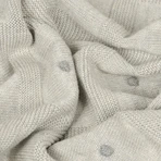 BabyMatex, ковдра бамбукова з декоративними кульками Акцент, 80 см х 100 см, світло-сіра: ціни та характеристики