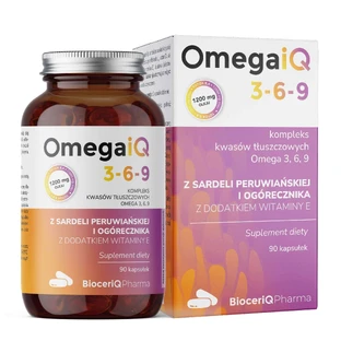 BioceriQ OmegaiQ 3-6-9 1200 мг, 90 капсул