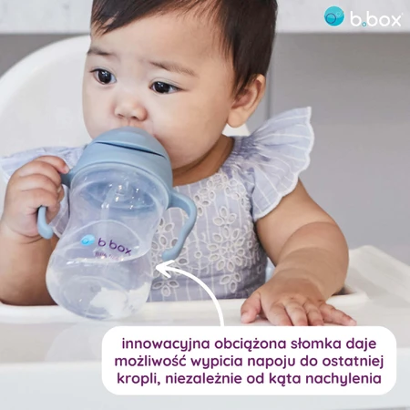 B.Box, бутылочка с соломинкой, голубая, от 6 месяцев, 240 мл: цены и характеристики