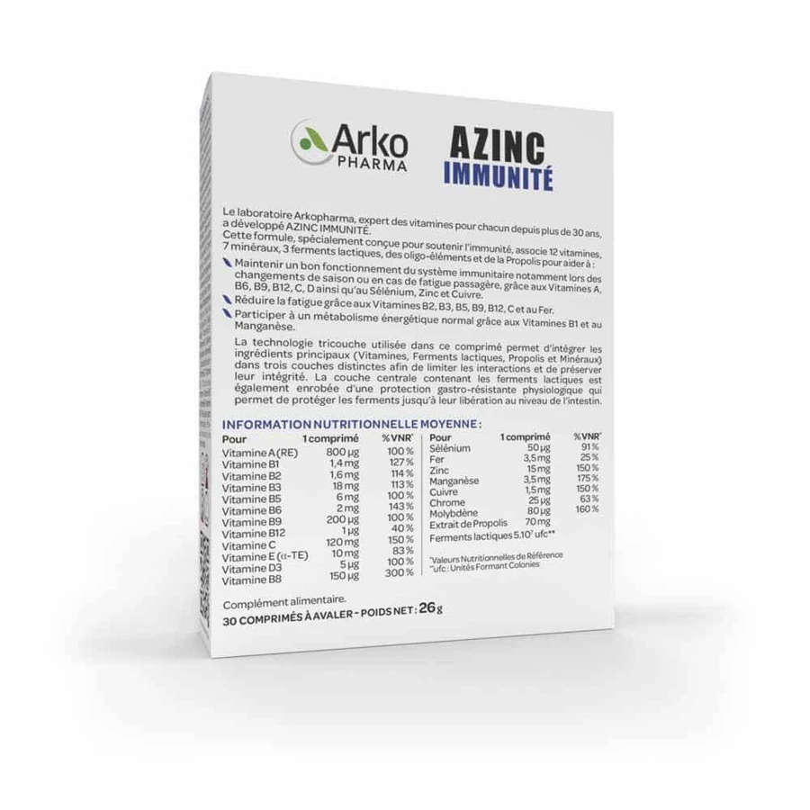Arkopharma Azinc Immunity 30 таблеток: цены и характеристики