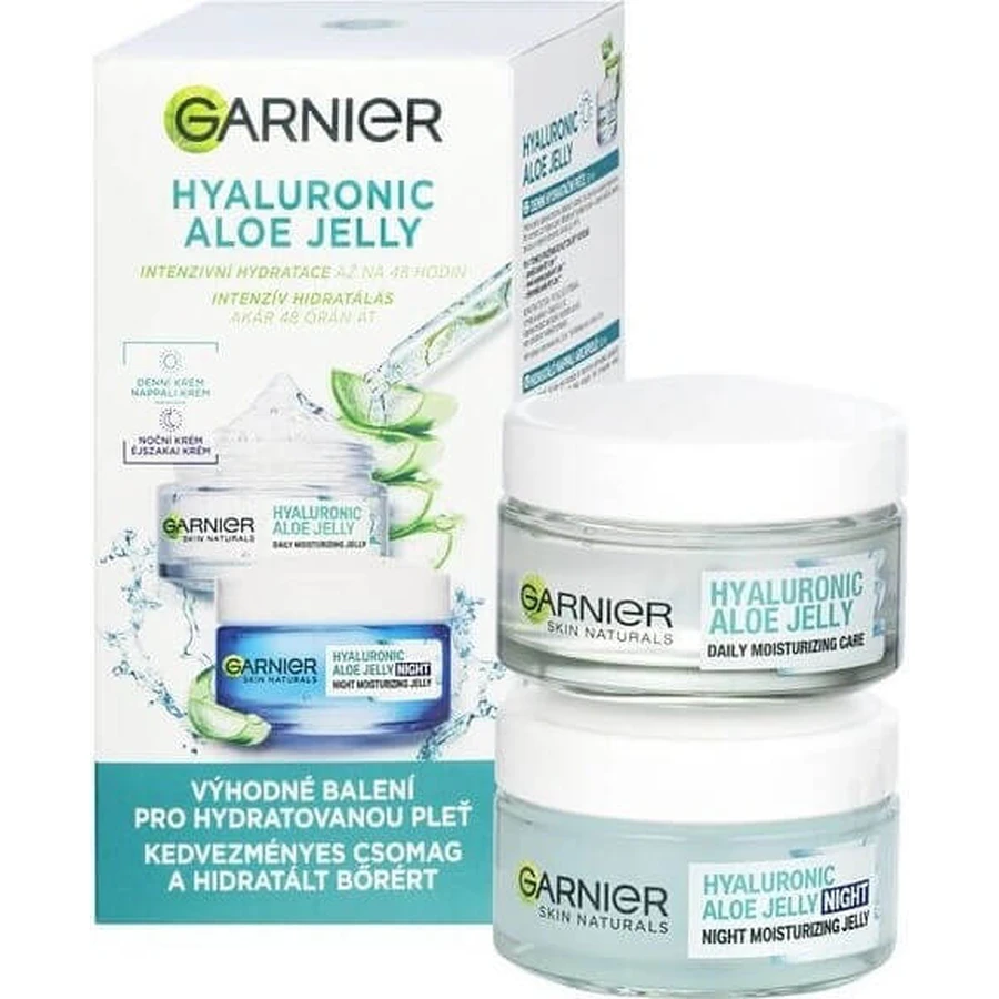 Garnier Гиалуроновое желе с алоэ дуопак дневной и ночной уход, 50 + 50 мл 1×100 мл: цены и характеристики